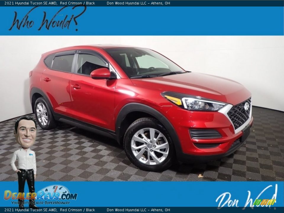2021 Hyundai Tucson SE AWD Red Crimson / Black Photo #1