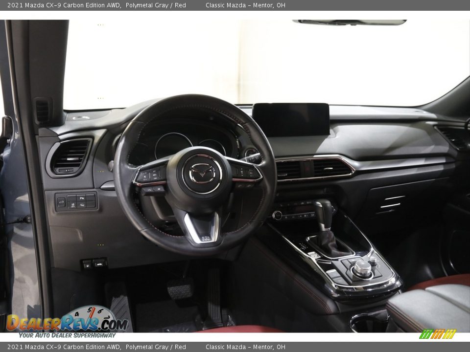 2021 Mazda CX-9 Carbon Edition AWD Polymetal Gray / Red Photo #6