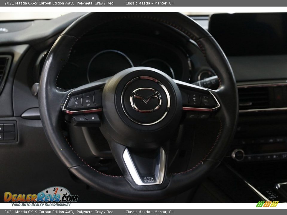 2021 Mazda CX-9 Carbon Edition AWD Polymetal Gray / Red Photo #7