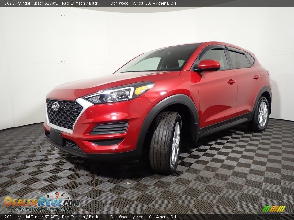 2021 Hyundai Tucson SE AWD Red Crimson / Black Photo #7