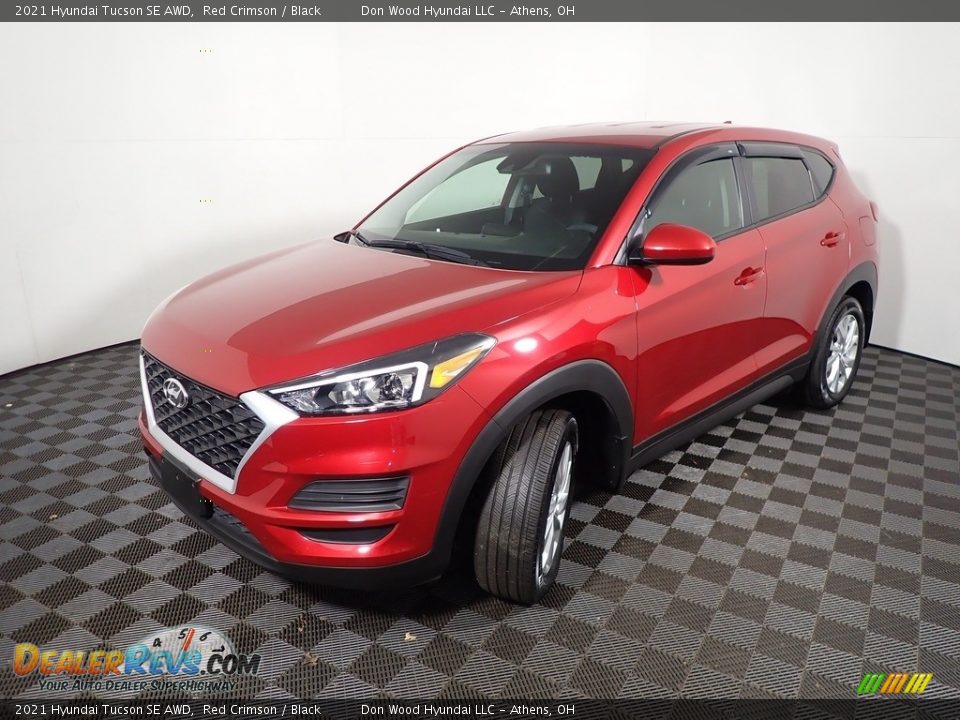 2021 Hyundai Tucson SE AWD Red Crimson / Black Photo #8