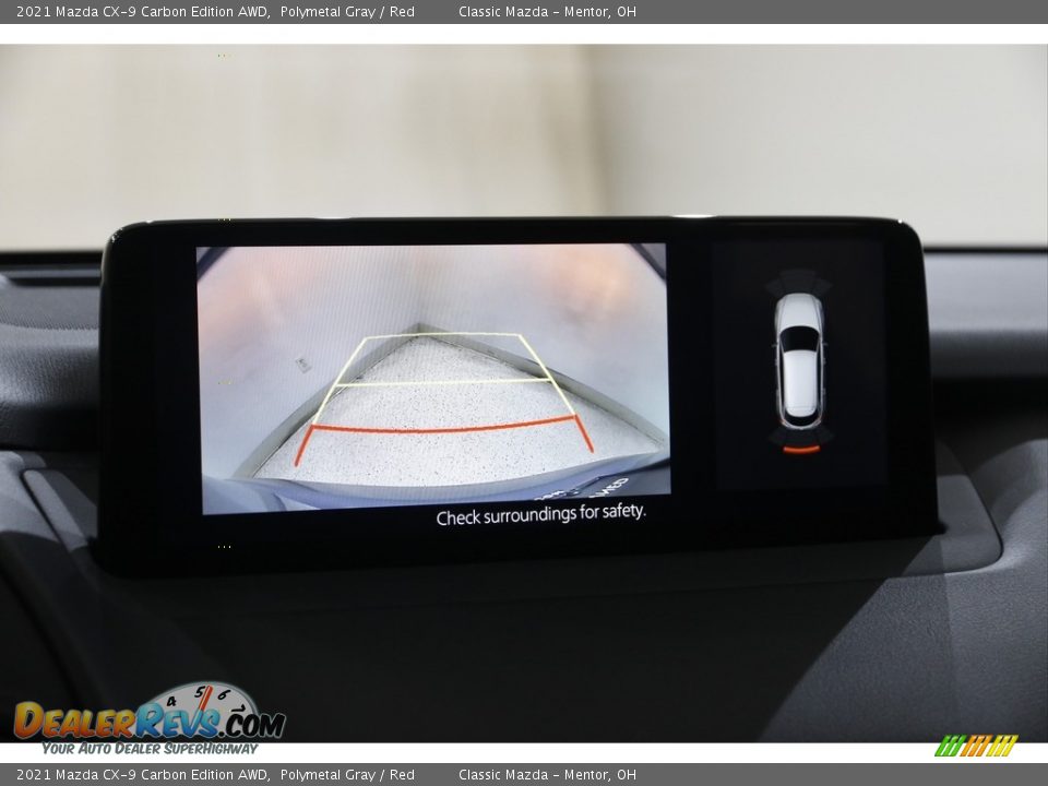 2021 Mazda CX-9 Carbon Edition AWD Polymetal Gray / Red Photo #13