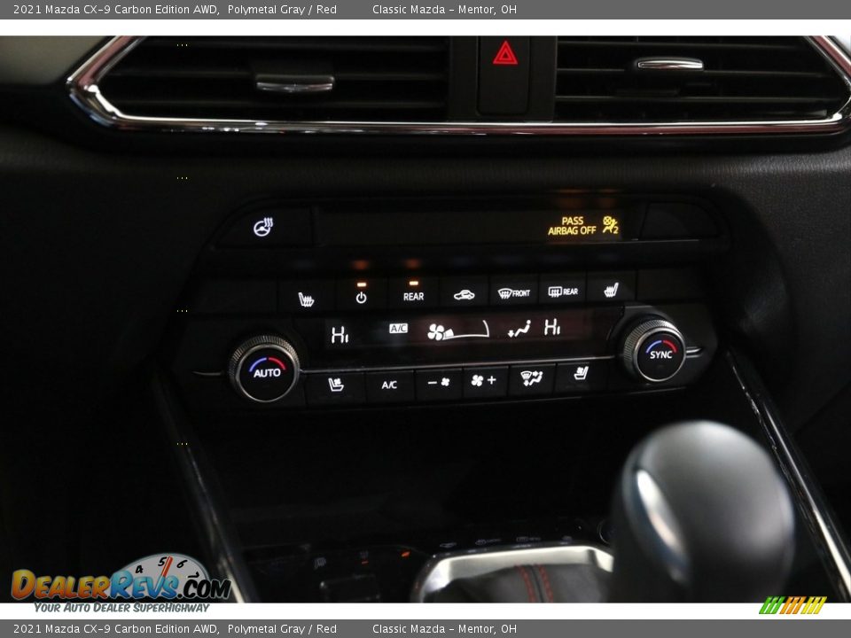 2021 Mazda CX-9 Carbon Edition AWD Polymetal Gray / Red Photo #14