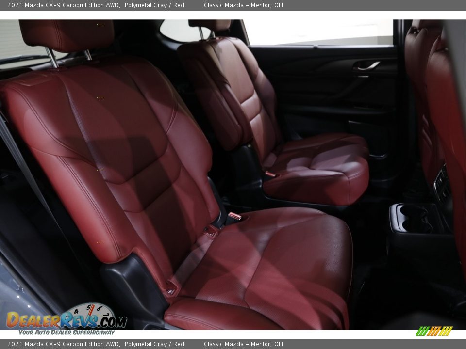 2021 Mazda CX-9 Carbon Edition AWD Polymetal Gray / Red Photo #17