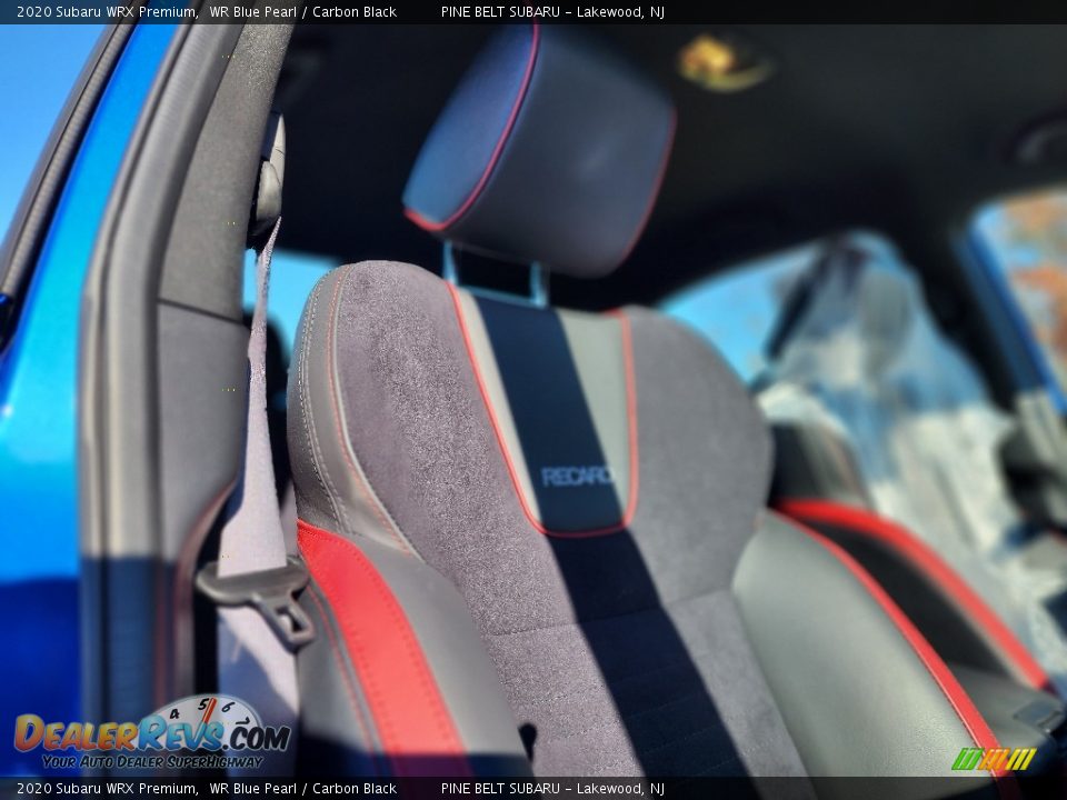 2020 Subaru WRX Premium WR Blue Pearl / Carbon Black Photo #7