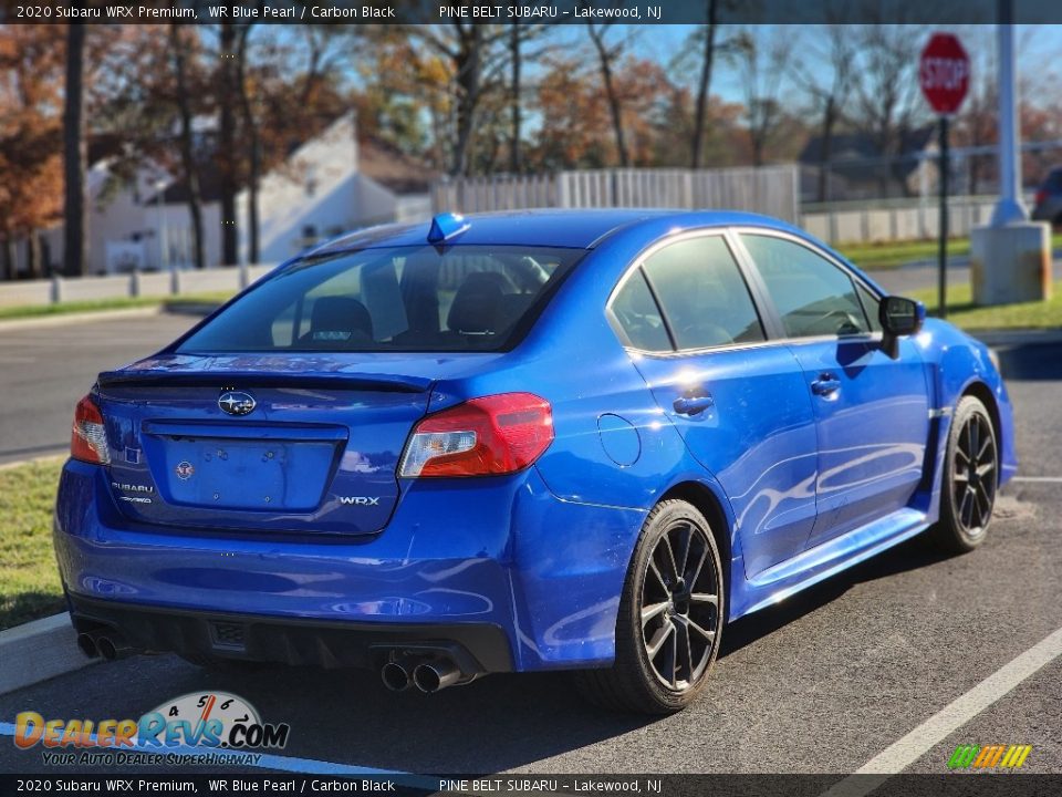 2020 Subaru WRX Premium WR Blue Pearl / Carbon Black Photo #8