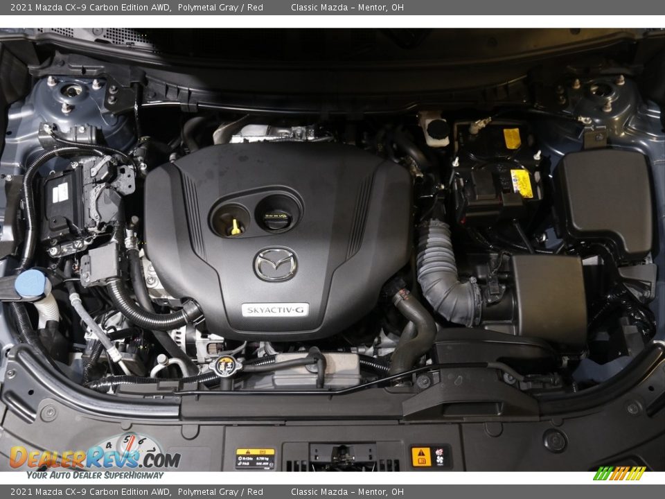 2021 Mazda CX-9 Carbon Edition AWD Polymetal Gray / Red Photo #21