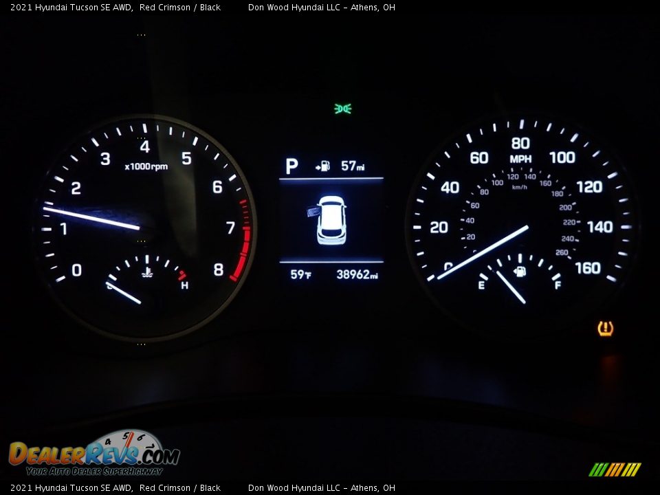 2021 Hyundai Tucson SE AWD Red Crimson / Black Photo #23