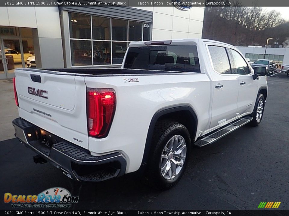 2021 GMC Sierra 1500 SLT Crew Cab 4WD Summit White / Jet Black Photo #2