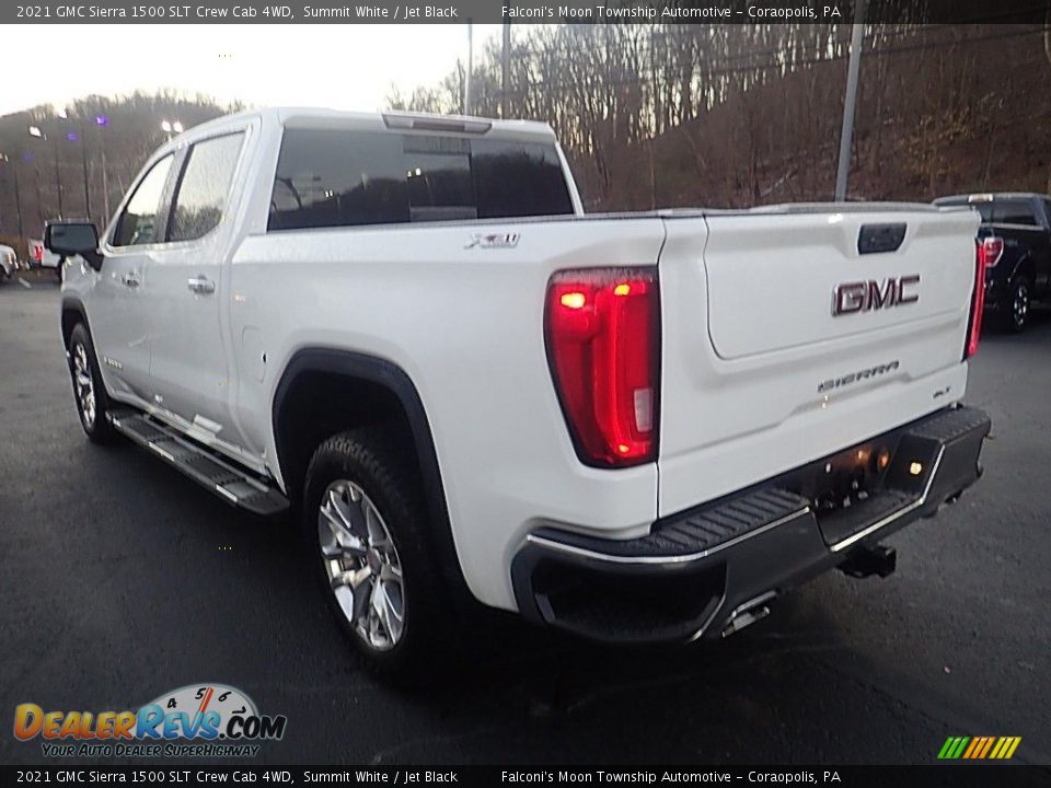 2021 GMC Sierra 1500 SLT Crew Cab 4WD Summit White / Jet Black Photo #4