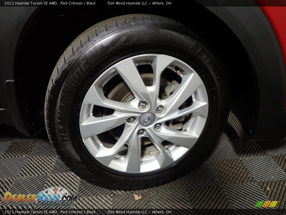 2021 Hyundai Tucson SE AWD Red Crimson / Black Photo #36