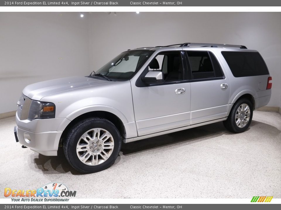 2014 Ford Expedition EL Limited 4x4 Ingot Silver / Charcoal Black Photo #3