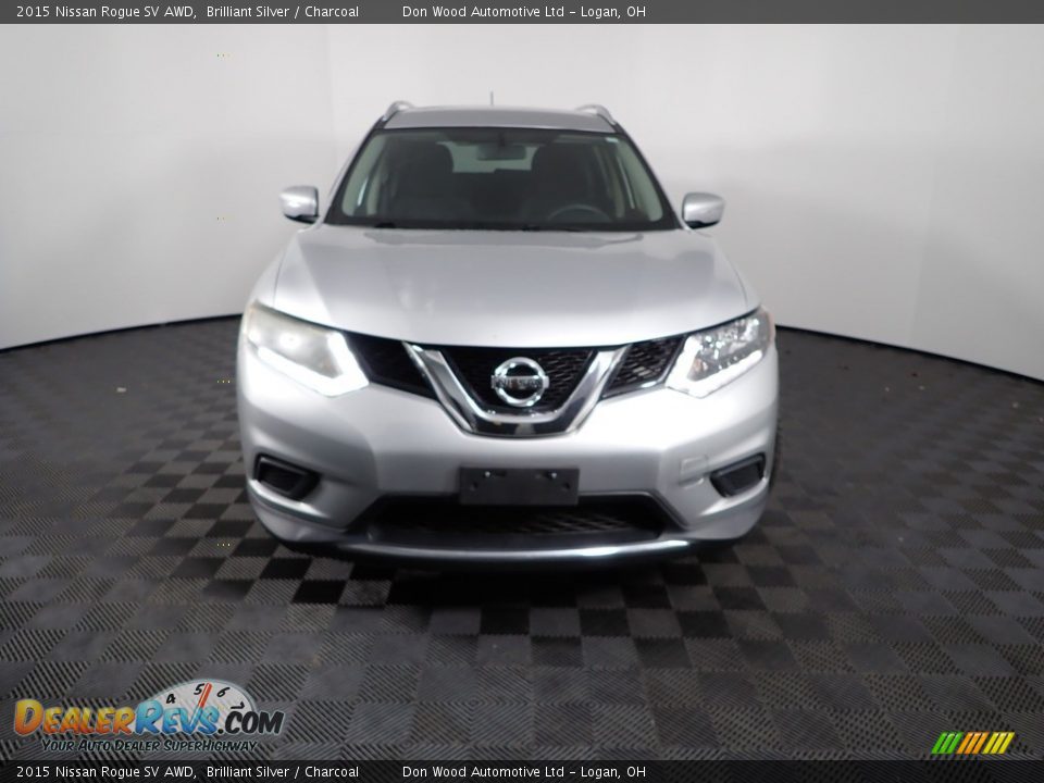 2015 Nissan Rogue SV AWD Brilliant Silver / Charcoal Photo #4