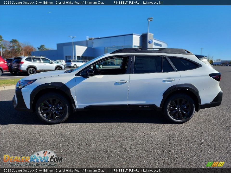 2023 Subaru Outback Onyx Edition Crystal White Pearl / Titanium Gray Photo #3