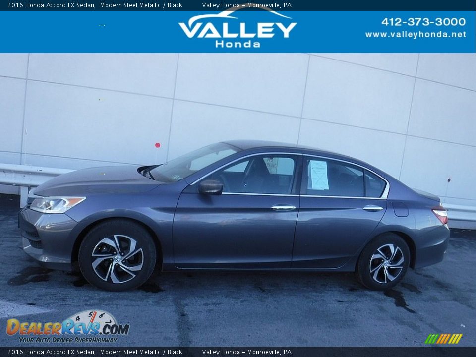 2016 Honda Accord LX Sedan Modern Steel Metallic / Black Photo #2