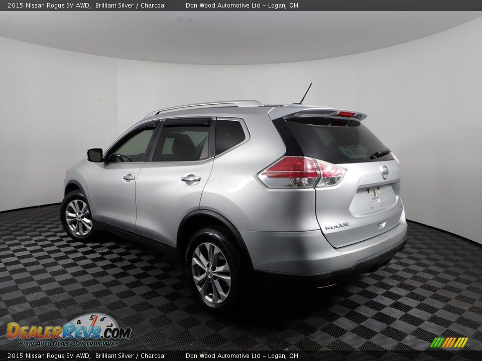 2015 Nissan Rogue SV AWD Brilliant Silver / Charcoal Photo #6