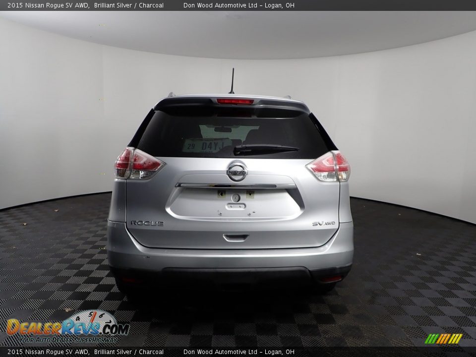 2015 Nissan Rogue SV AWD Brilliant Silver / Charcoal Photo #7