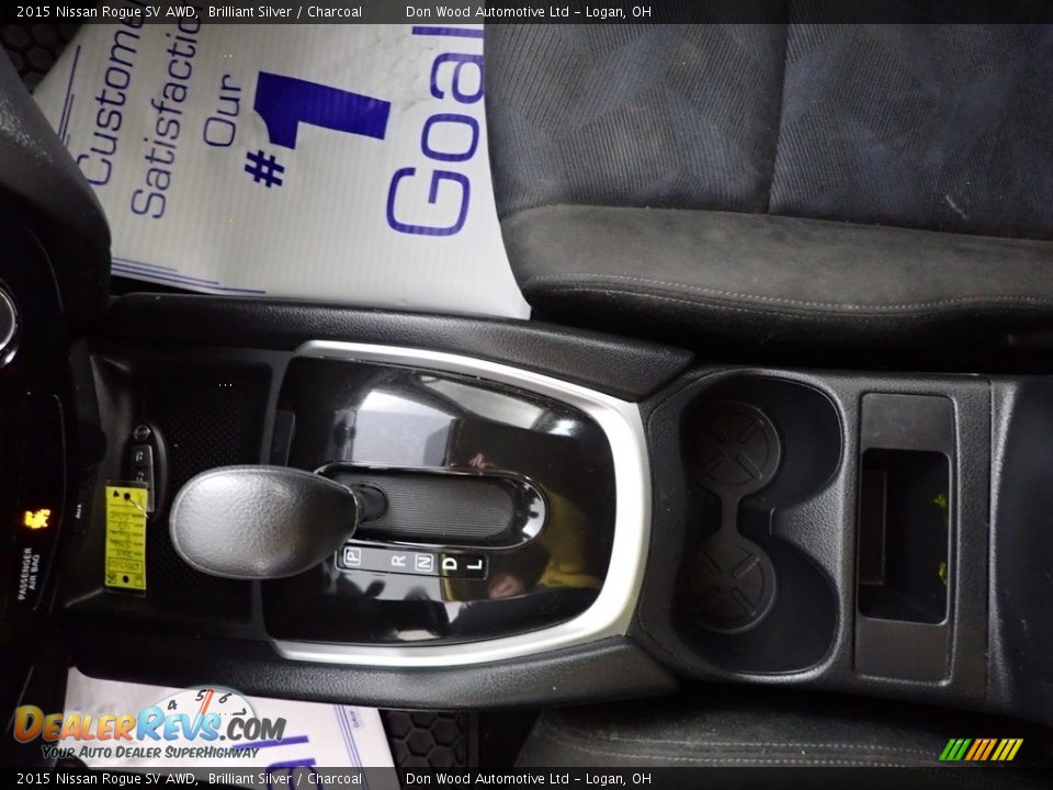 2015 Nissan Rogue SV AWD Brilliant Silver / Charcoal Photo #20