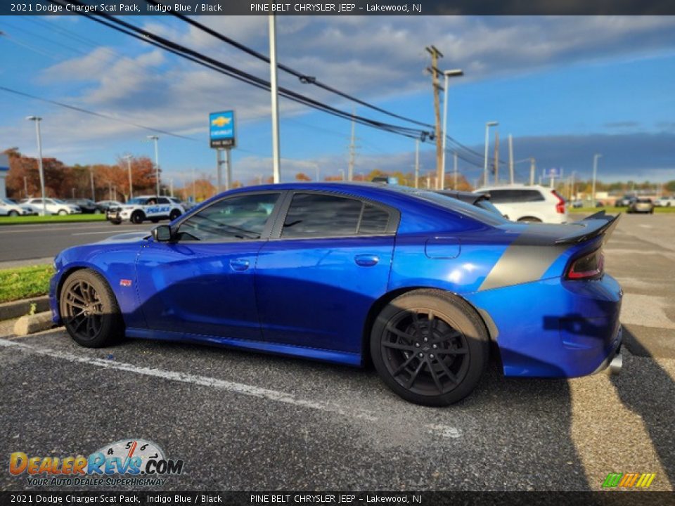 2021 Dodge Charger Scat Pack Indigo Blue / Black Photo #9