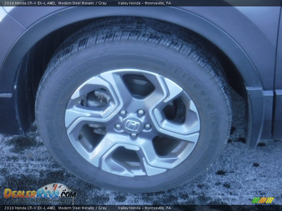 2019 Honda CR-V EX-L AWD Modern Steel Metallic / Gray Photo #3