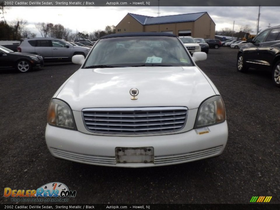 2002 Cadillac DeVille Sedan Sterling Metallic / Black Photo #2