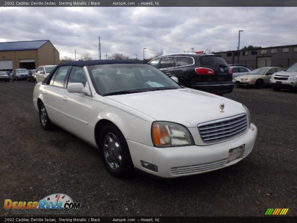 2002 Cadillac DeVille Sedan Sterling Metallic / Black Photo #3