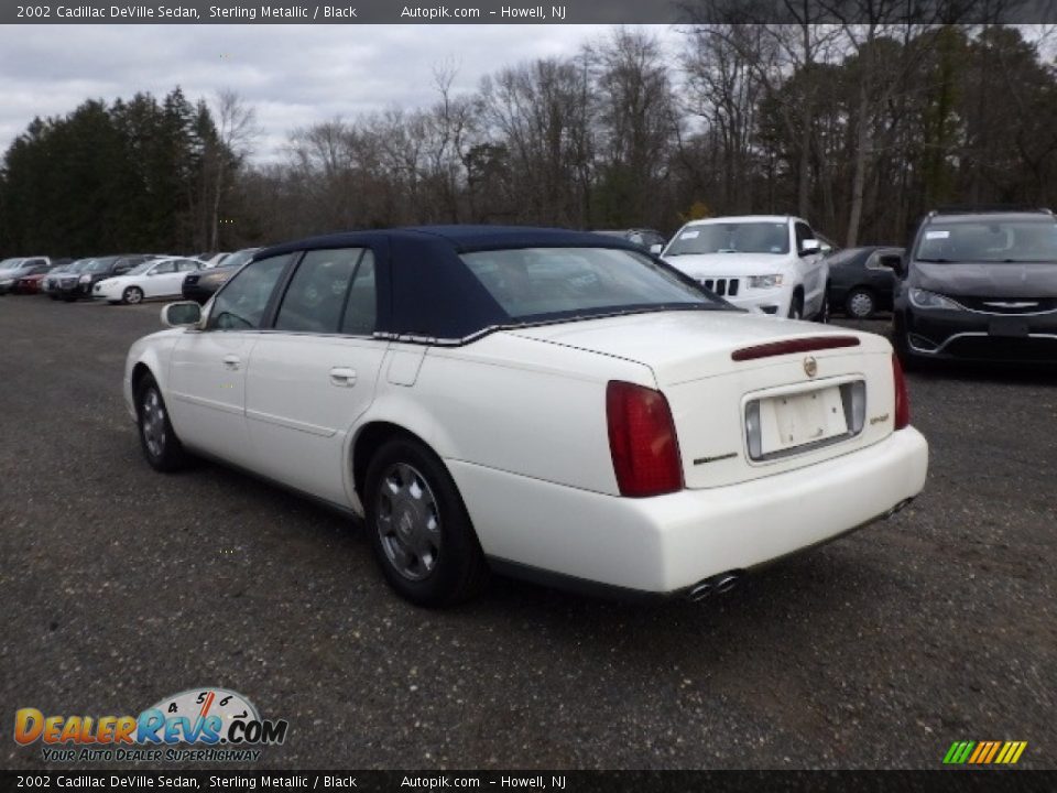 2002 Cadillac DeVille Sedan Sterling Metallic / Black Photo #4