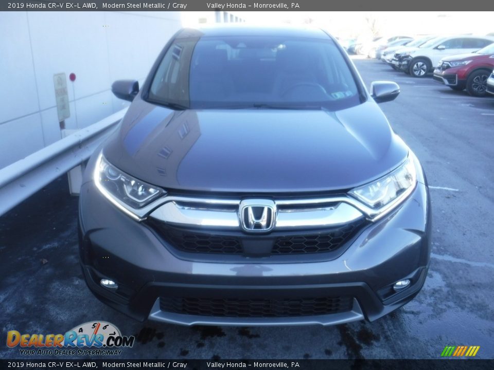 2019 Honda CR-V EX-L AWD Modern Steel Metallic / Gray Photo #5