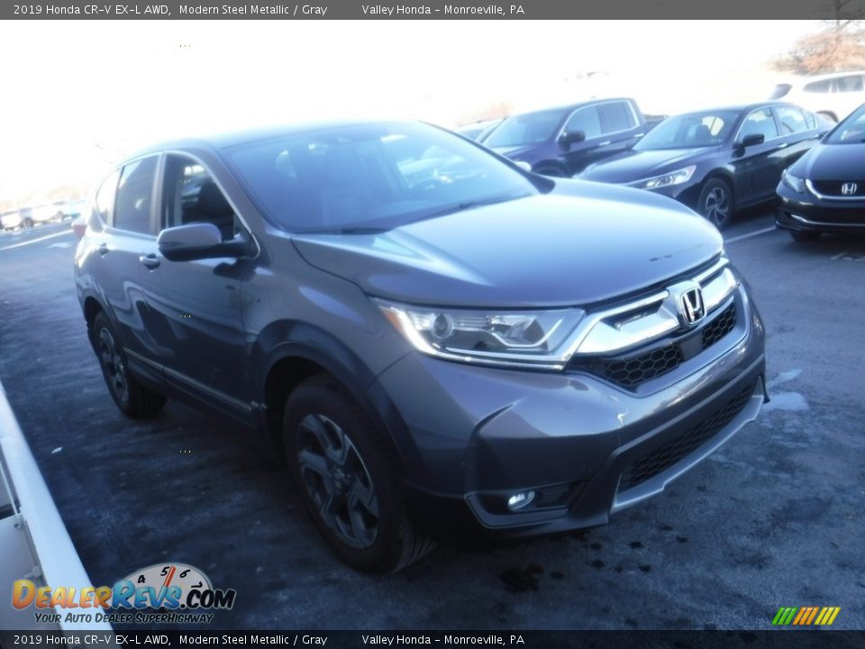 2019 Honda CR-V EX-L AWD Modern Steel Metallic / Gray Photo #6