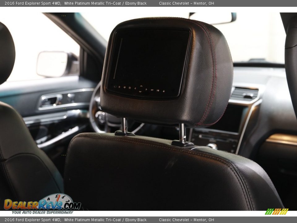 2016 Ford Explorer Sport 4WD White Platinum Metallic Tri-Coat / Ebony Black Photo #21