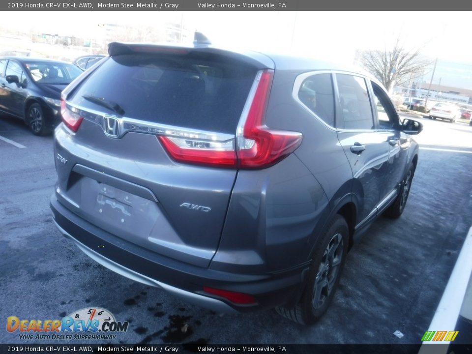 2019 Honda CR-V EX-L AWD Modern Steel Metallic / Gray Photo #7