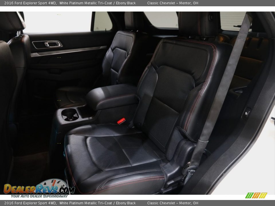 2016 Ford Explorer Sport 4WD White Platinum Metallic Tri-Coat / Ebony Black Photo #22