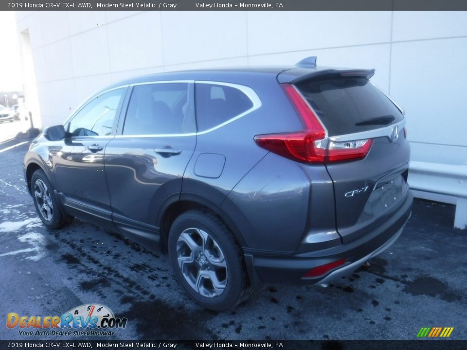 2019 Honda CR-V EX-L AWD Modern Steel Metallic / Gray Photo #10