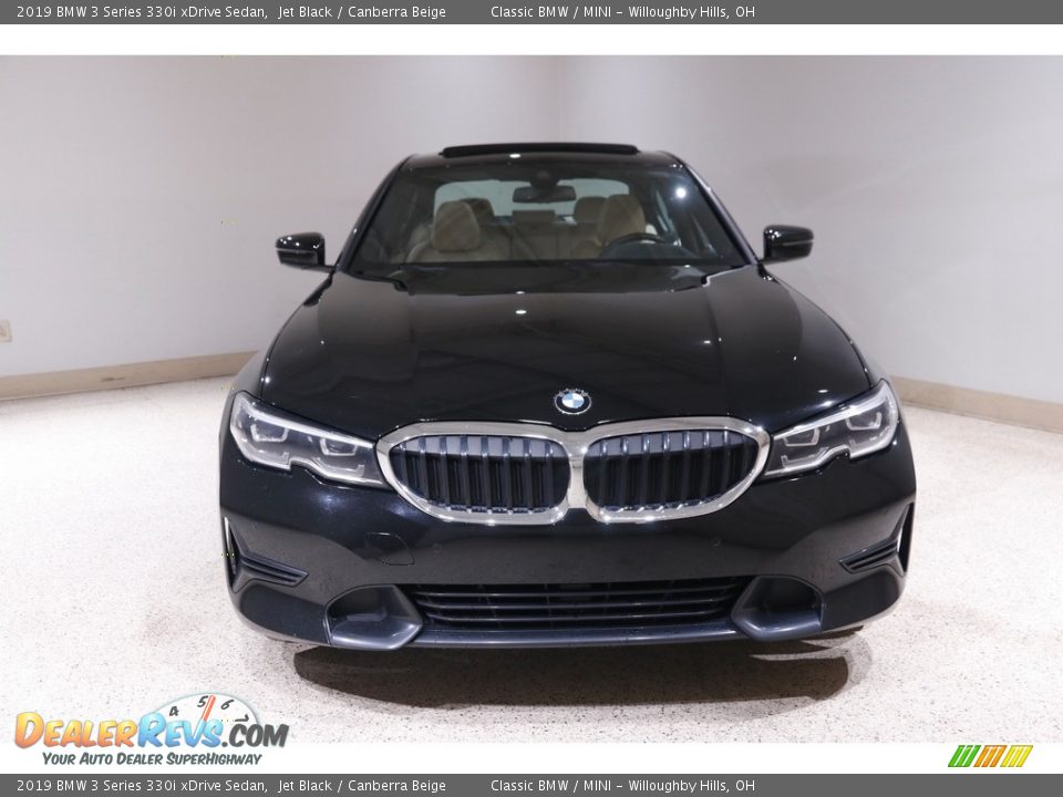 2019 BMW 3 Series 330i xDrive Sedan Jet Black / Canberra Beige Photo #2