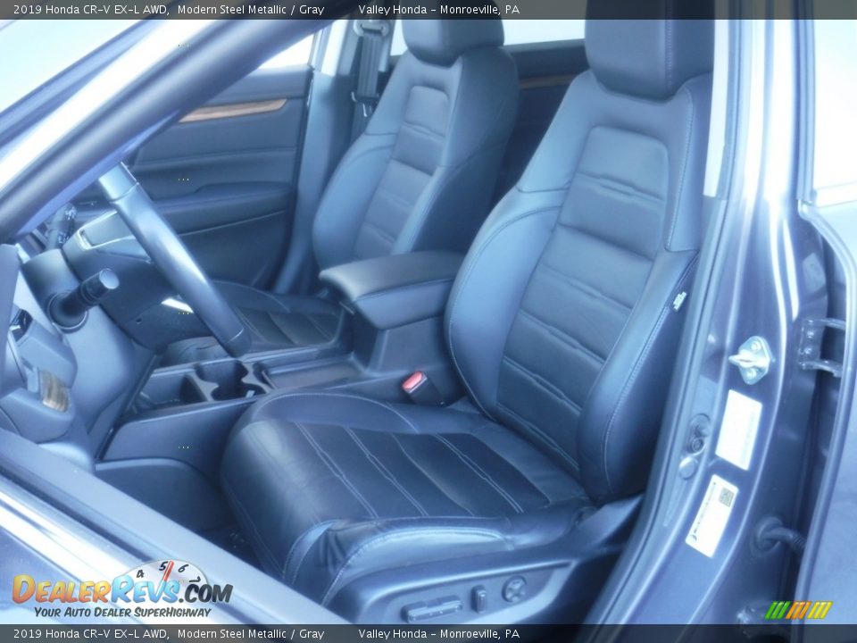 2019 Honda CR-V EX-L AWD Modern Steel Metallic / Gray Photo #14