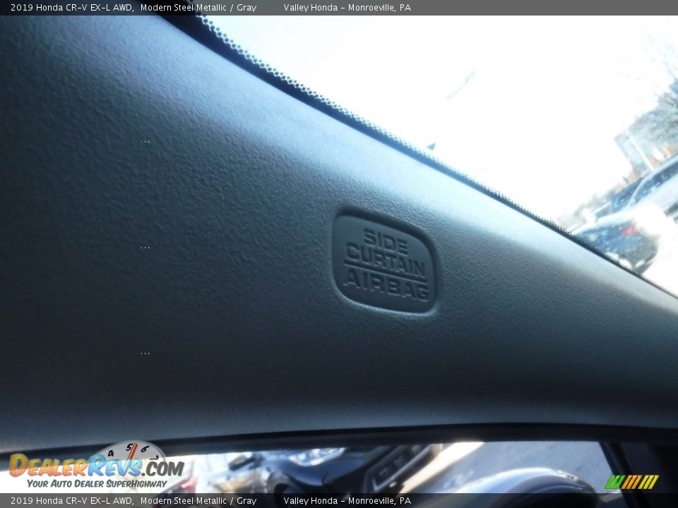 2019 Honda CR-V EX-L AWD Modern Steel Metallic / Gray Photo #18