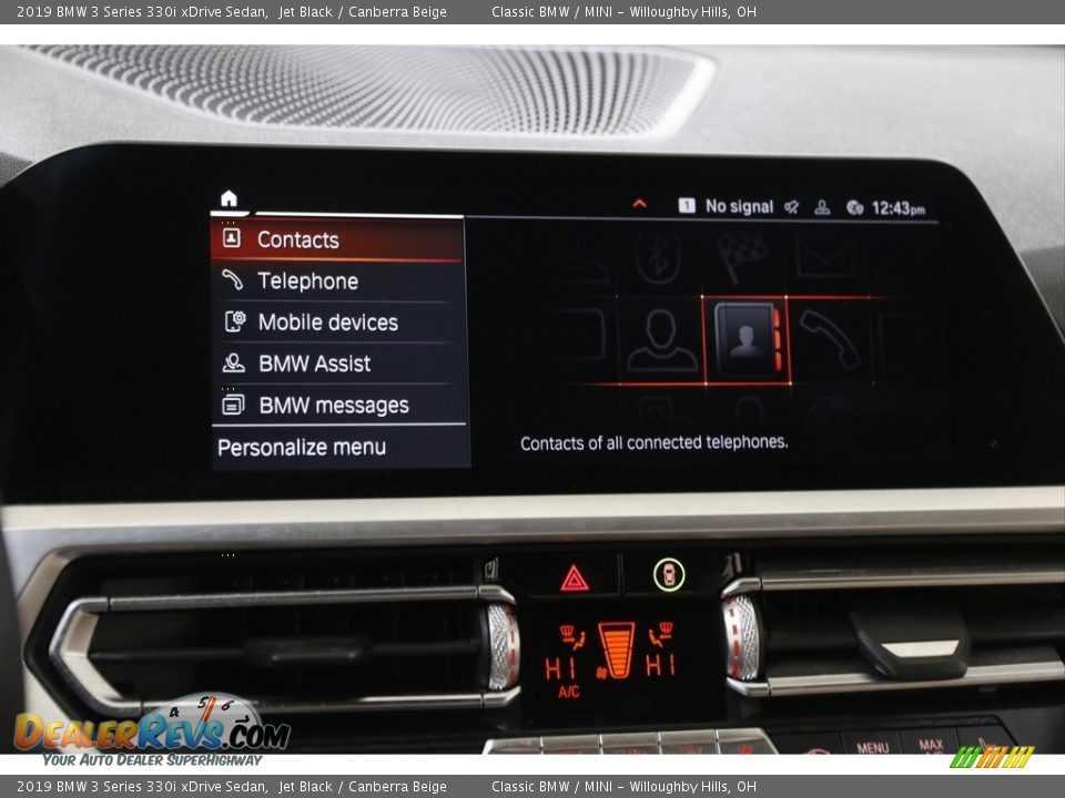 Controls of 2019 BMW 3 Series 330i xDrive Sedan Photo #12