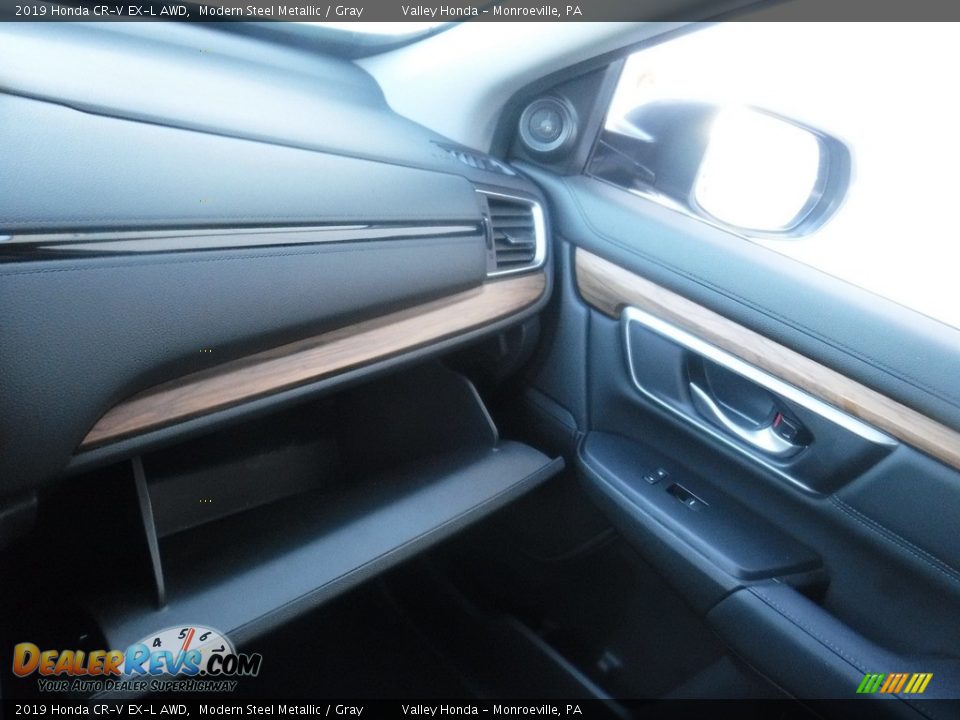 2019 Honda CR-V EX-L AWD Modern Steel Metallic / Gray Photo #24