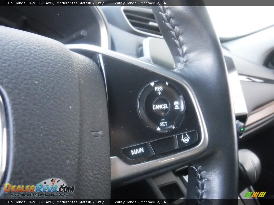 2019 Honda CR-V EX-L AWD Modern Steel Metallic / Gray Photo #27