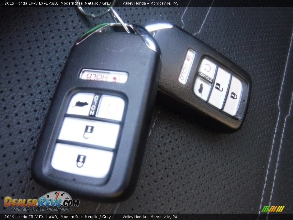 2019 Honda CR-V EX-L AWD Modern Steel Metallic / Gray Photo #33