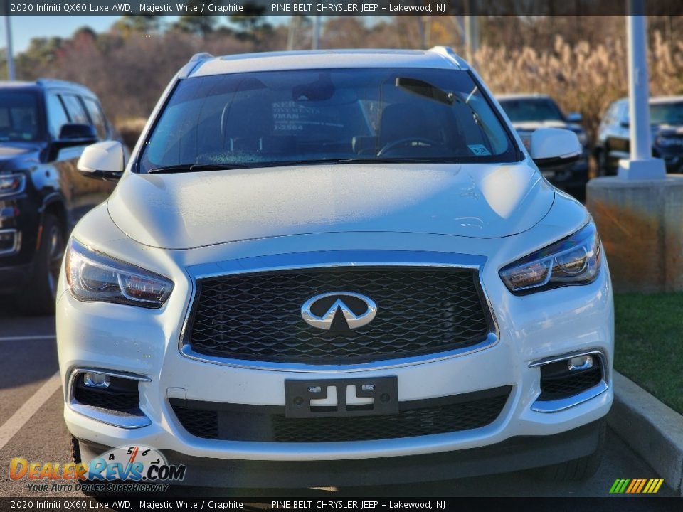 2020 Infiniti QX60 Luxe AWD Majestic White / Graphite Photo #2