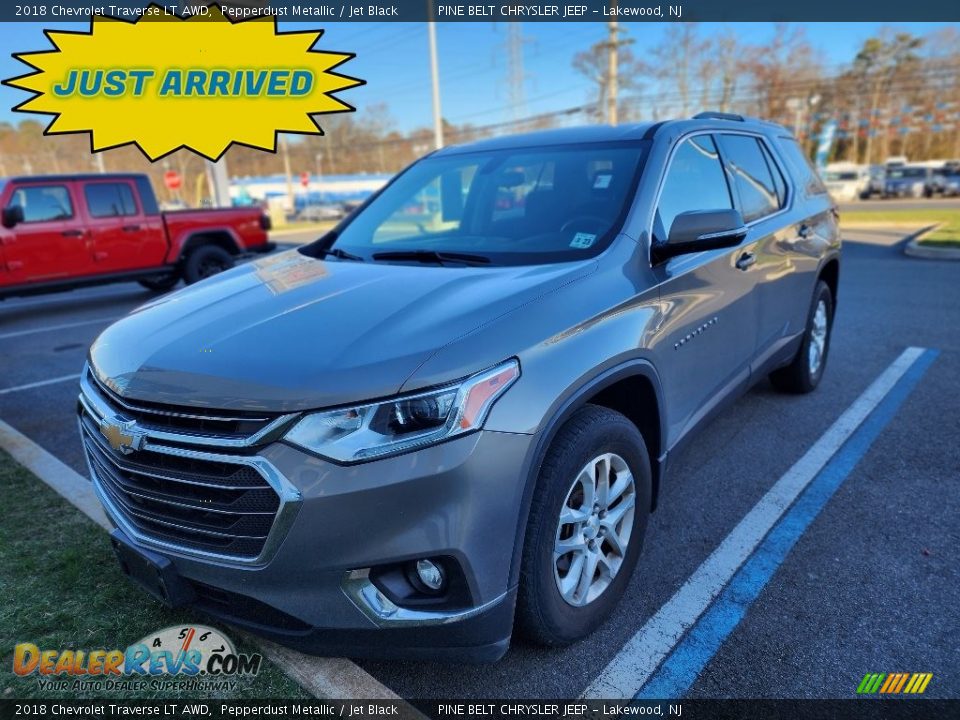 2018 Chevrolet Traverse LT AWD Pepperdust Metallic / Jet Black Photo #1