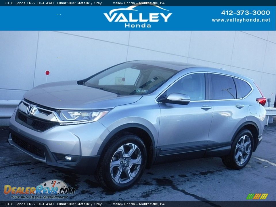 2018 Honda CR-V EX-L AWD Lunar Silver Metallic / Gray Photo #1