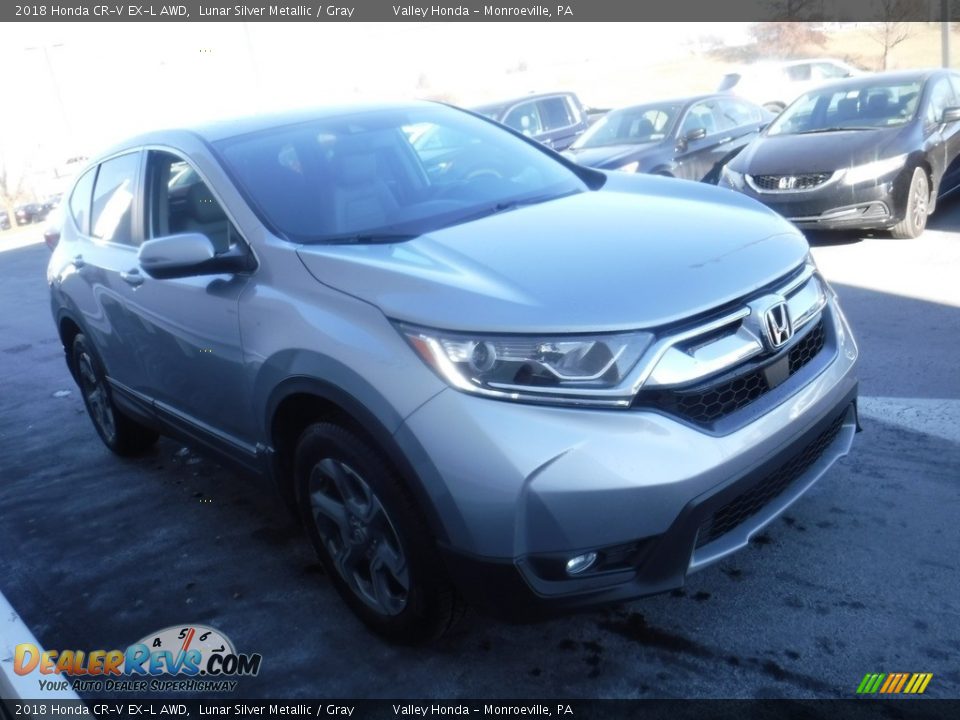 2018 Honda CR-V EX-L AWD Lunar Silver Metallic / Gray Photo #5