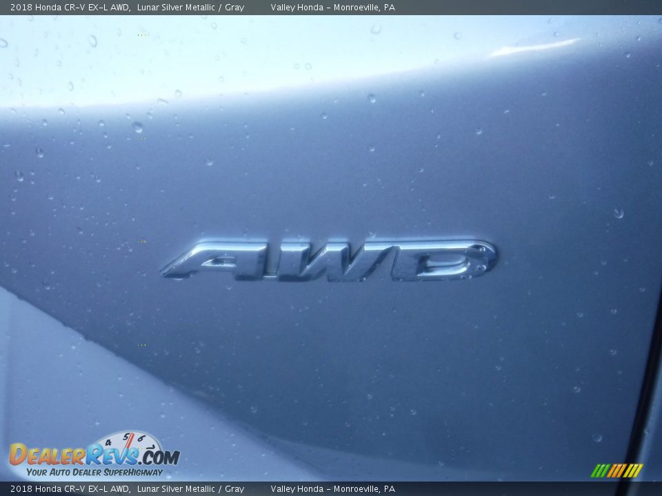 2018 Honda CR-V EX-L AWD Lunar Silver Metallic / Gray Photo #8