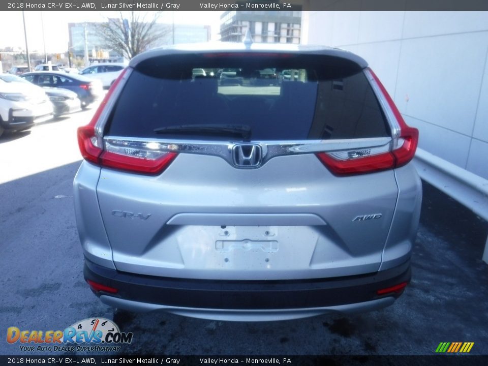 2018 Honda CR-V EX-L AWD Lunar Silver Metallic / Gray Photo #9