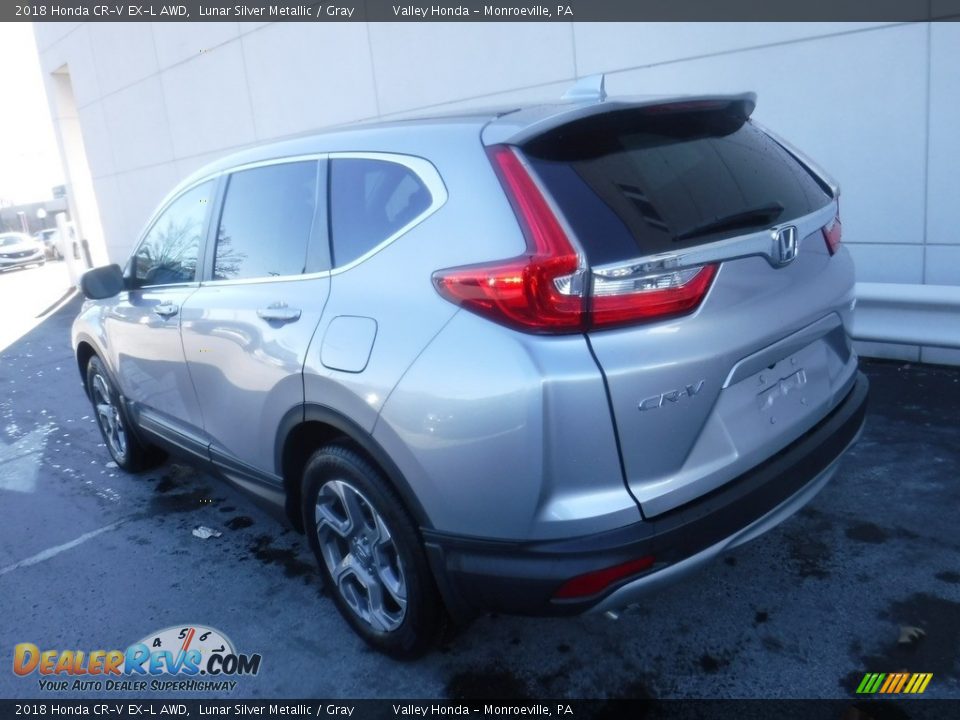 2018 Honda CR-V EX-L AWD Lunar Silver Metallic / Gray Photo #10