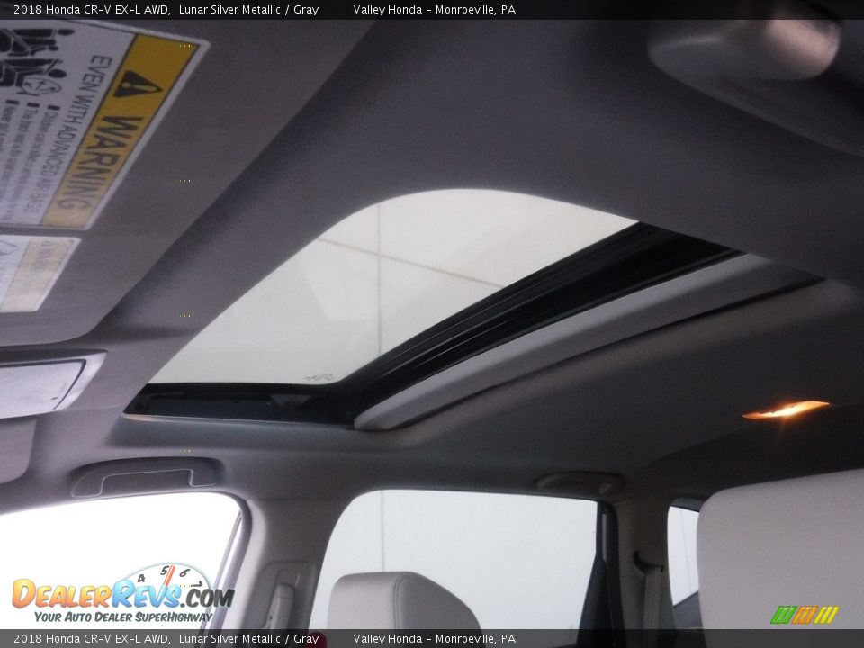 2018 Honda CR-V EX-L AWD Lunar Silver Metallic / Gray Photo #11