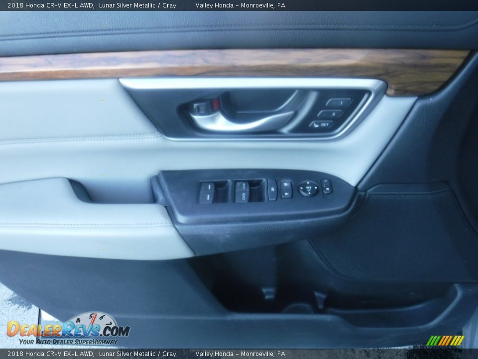 2018 Honda CR-V EX-L AWD Lunar Silver Metallic / Gray Photo #12