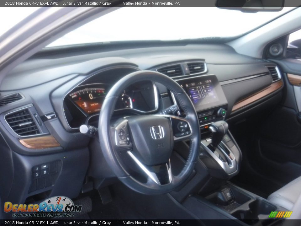 2018 Honda CR-V EX-L AWD Lunar Silver Metallic / Gray Photo #13